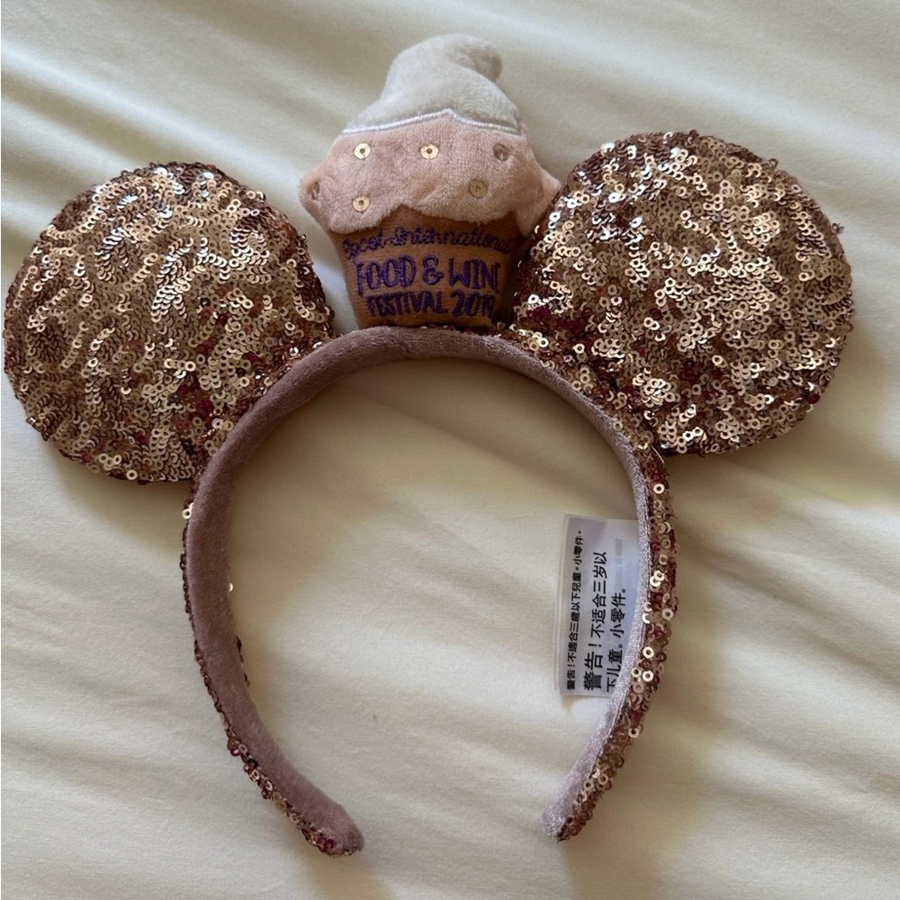 Disney Parks Epcot Food and Wine 2019 Sequin Minnie Ears